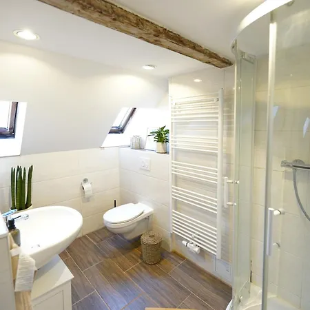 Homestay Zentrale, Gemuetliche Dachgeschoss-etage - 52qm - Altes Haus Auf 2,5 Etagen Exklusiv Fuer Dich - Mit 1 Schlafzimmer, Wohnzimmer Und Rueckzugsraum Zum Verweilen - Kueche, Grosses Bad, Netflix