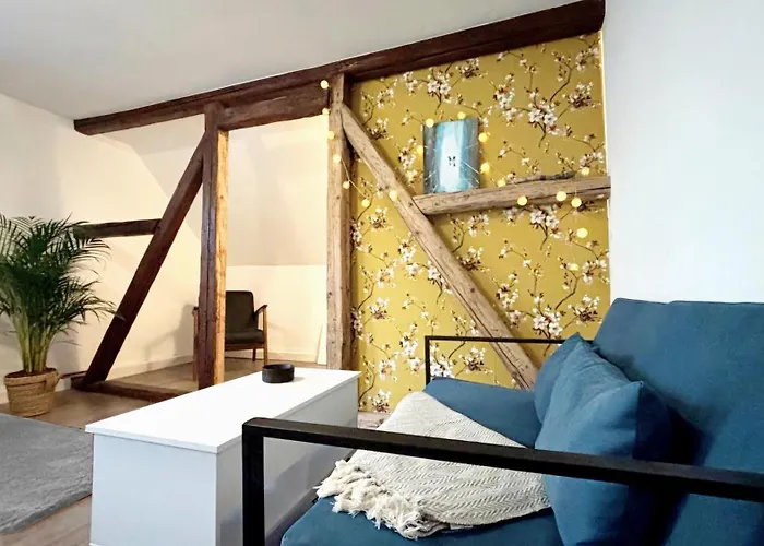 Zentrale, Gemuetliche Dachgeschoss-etage - 52qm - Altes Haus Auf 2,5 Etagen Exklusiv Fuer Dich - Mit 1 Schlafzimmer, Wohnzimmer Und Rueckzugsraum Zum Verweilen - Kueche, Grosses Bad, Netflix * Halle (Saale)